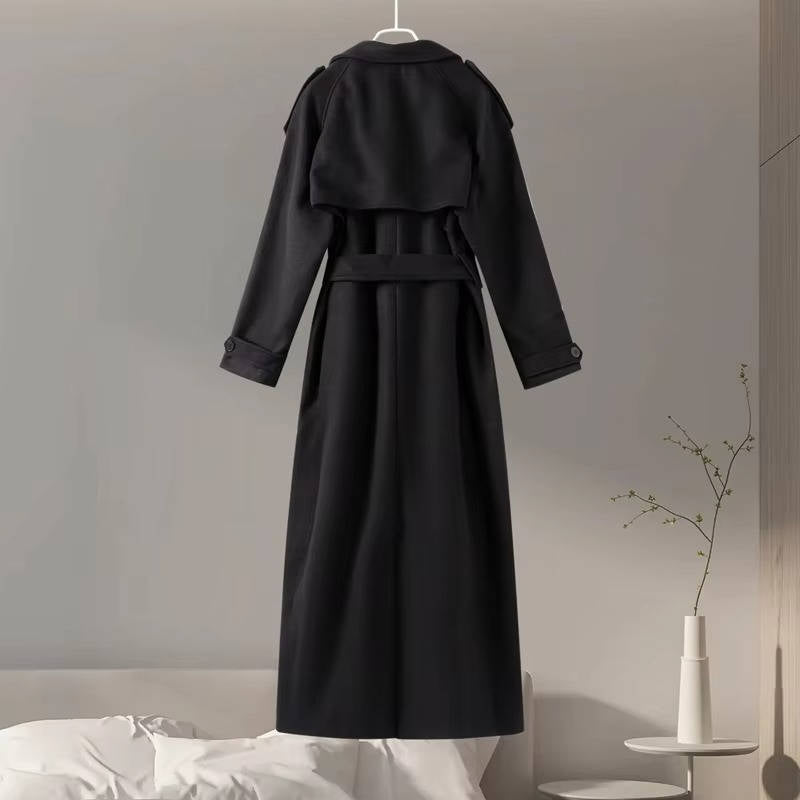 Ines Women's Oversized Trench Coat - front view
