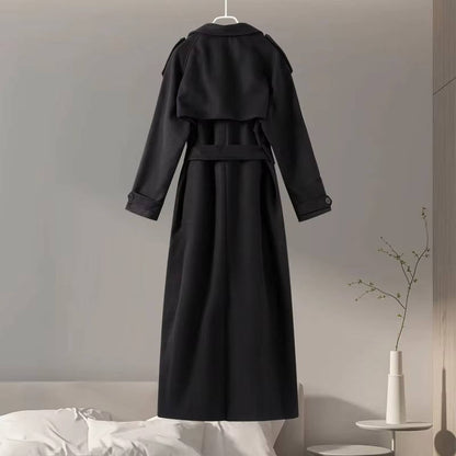 Ines Women's Oversized Trench Coat - front view