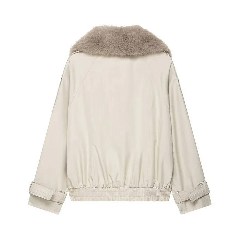 Fleur Women's Trench Coat - flat lay