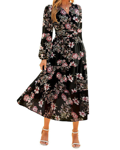 Tilda Women's Floral Maxi Dress - flat lay