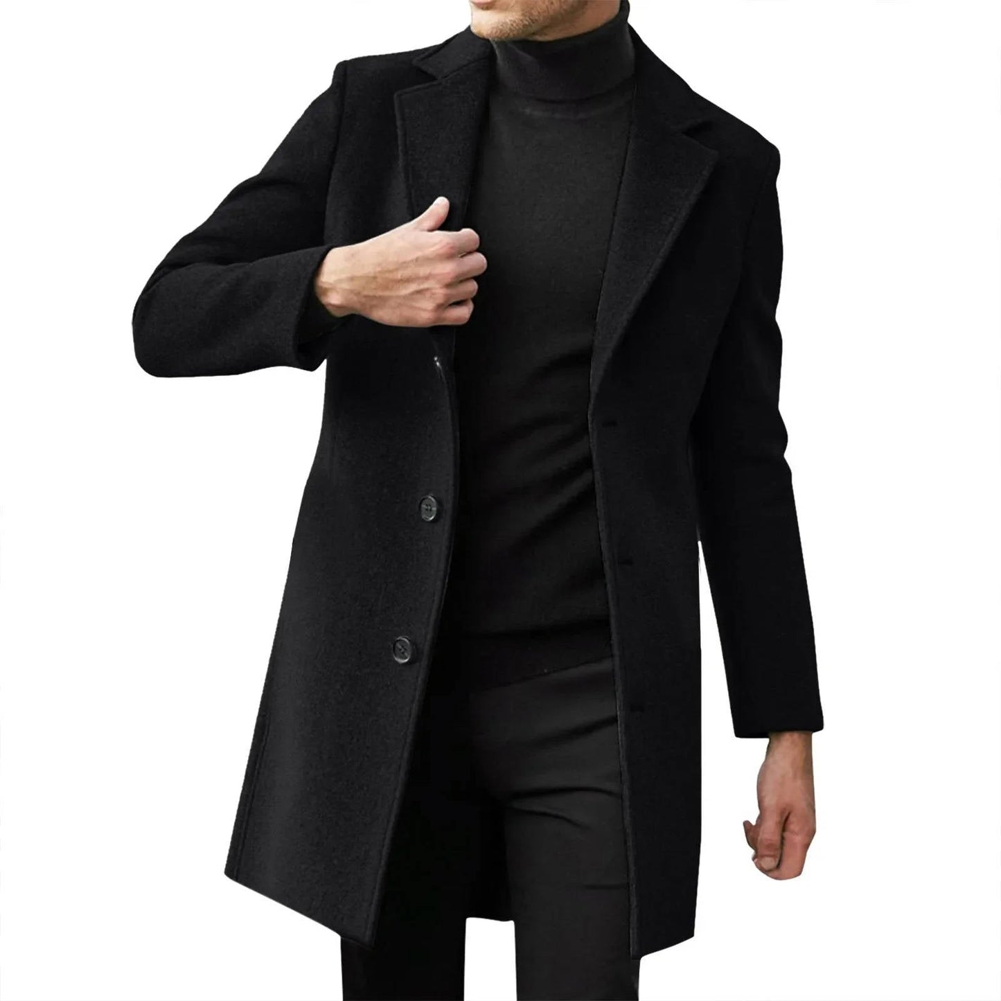 Ezra Men's Coat - styled view