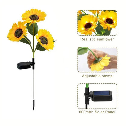 Marlow Solar Sunflower Light - close-up detail