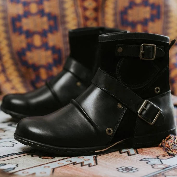 Xavier Men's Ankle Boots - full-length view