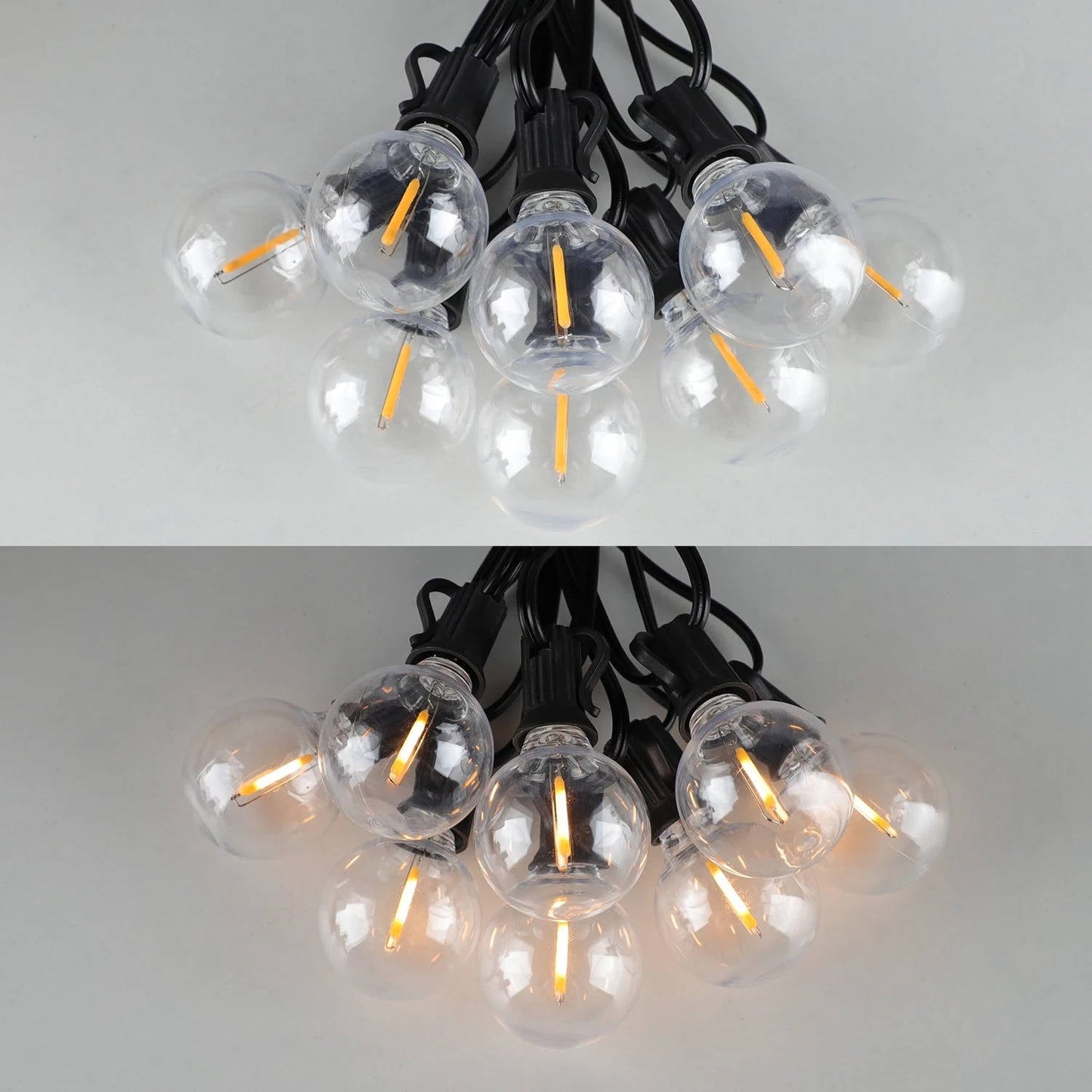Birch LED String Lights - flat lay