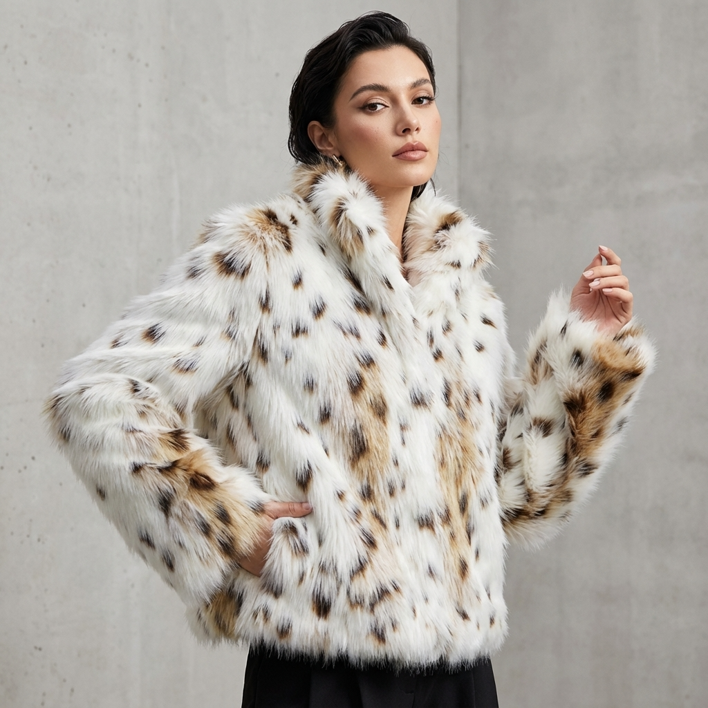 Chaqueta de Piel Sintética para Mujeres Aurelia | Cuello Alto, Silueta Oversized