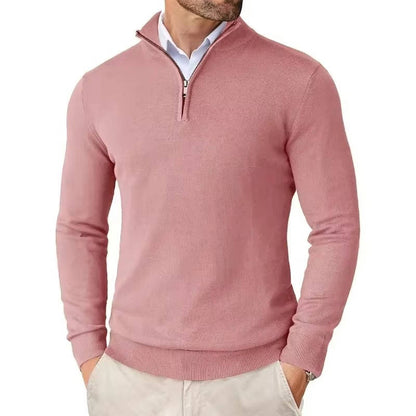 Bruno Men's Sweater - fabric and finish detail