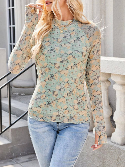 Maren Women's Floral Top - shown in use