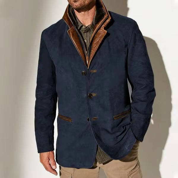 Wilder Men's Suede Blazer - back view