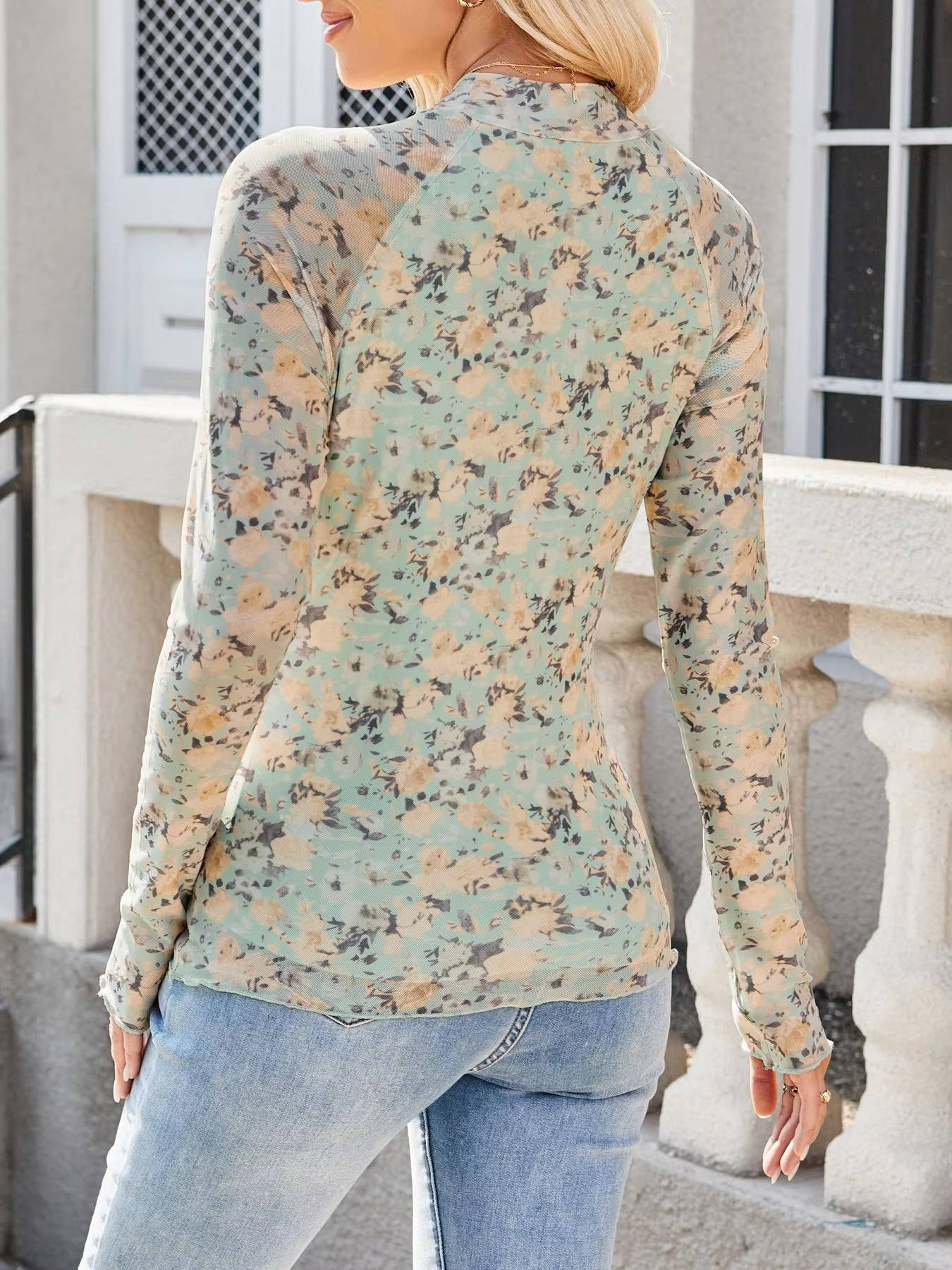Maren Women's Floral Top - front view