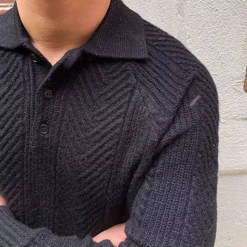 Isaac Men's Sweater - close-up detail
