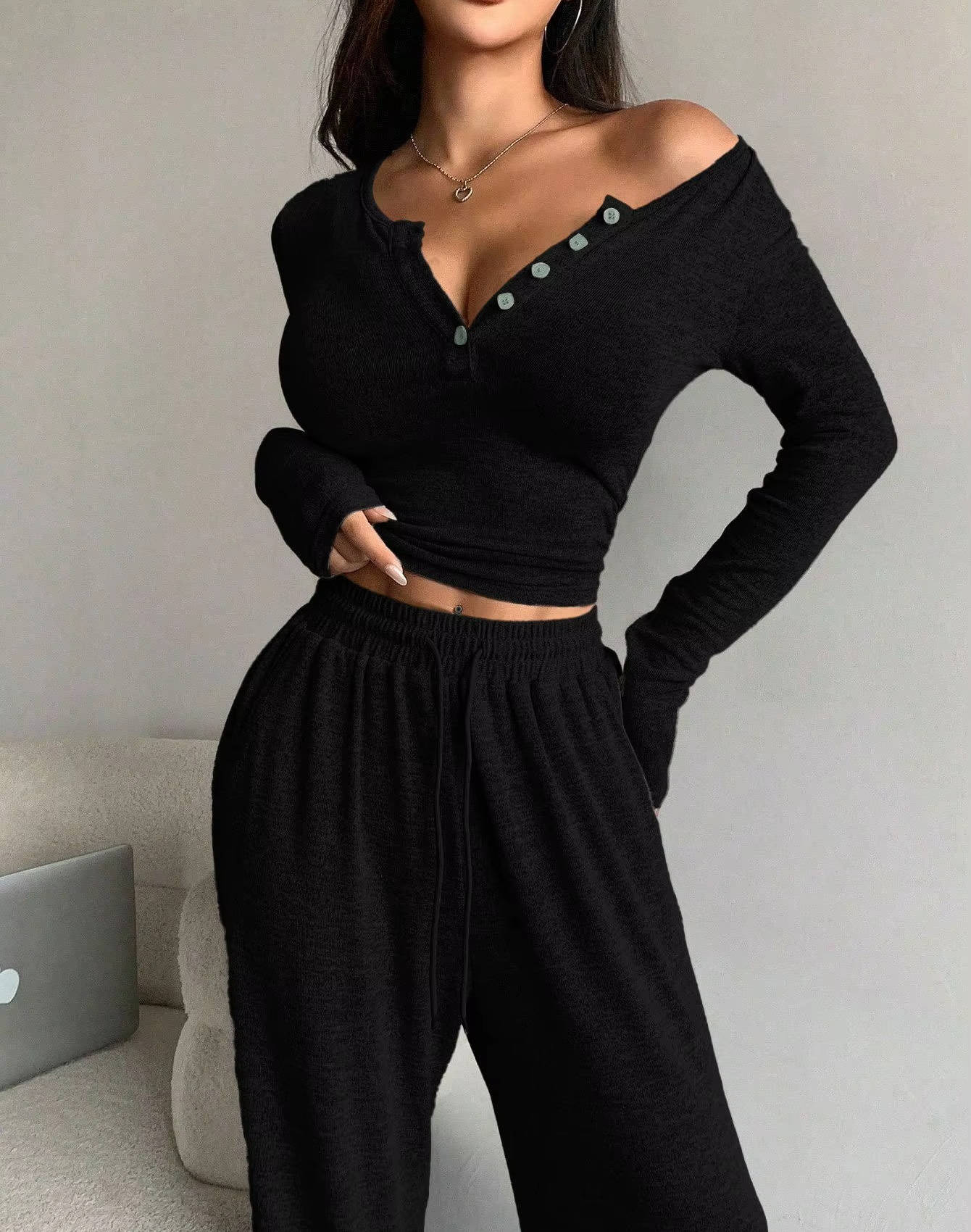 Sienna Women's Wide Leg Trousers - shown in use
