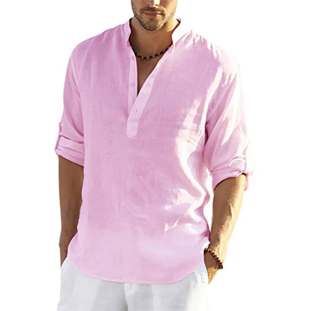 Gray Men's Shirt - full-length view