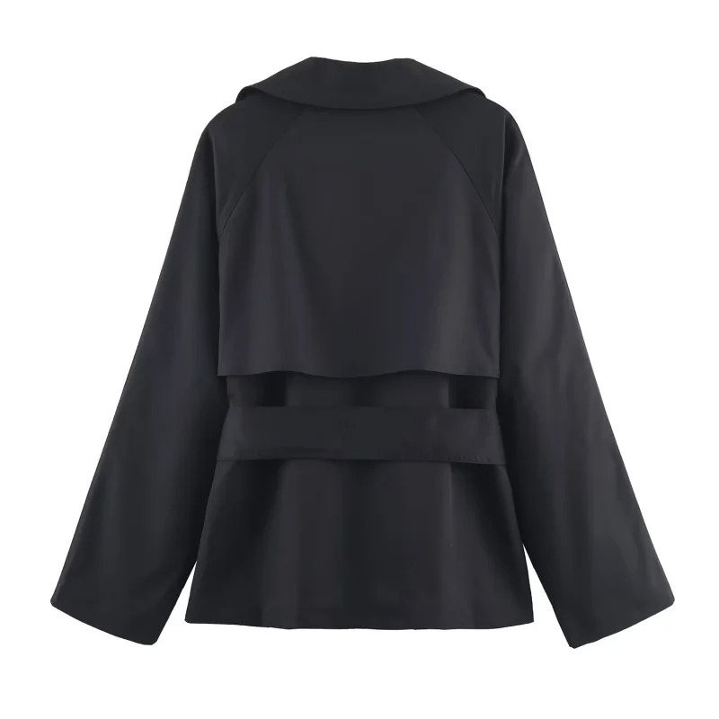 Ava Women's Trench Coat - flat lay