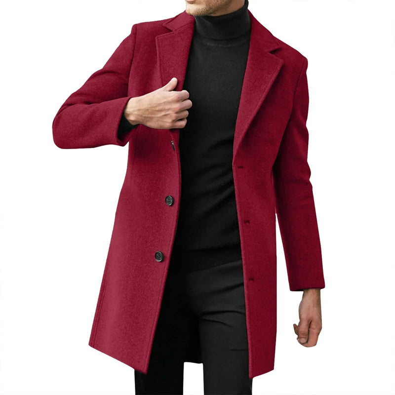 Ezra Men's Coat - close-up detail