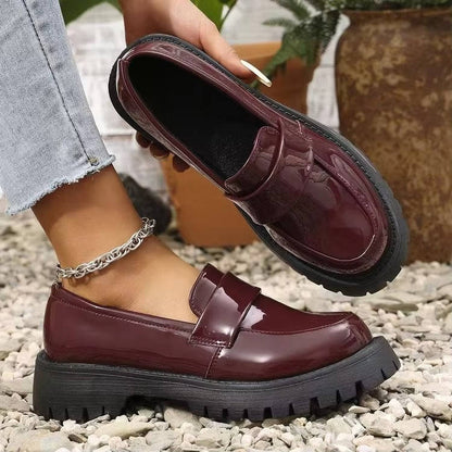 Imogen Women's Platform Loafers - close-up detail