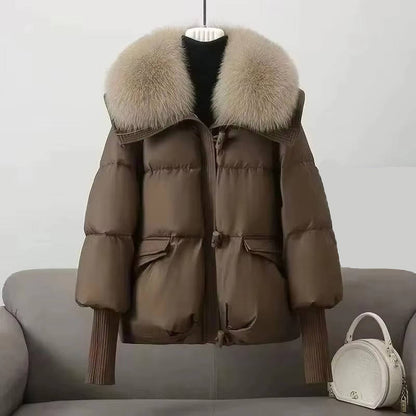 Bijou Women's Puffer Jacket - flat lay