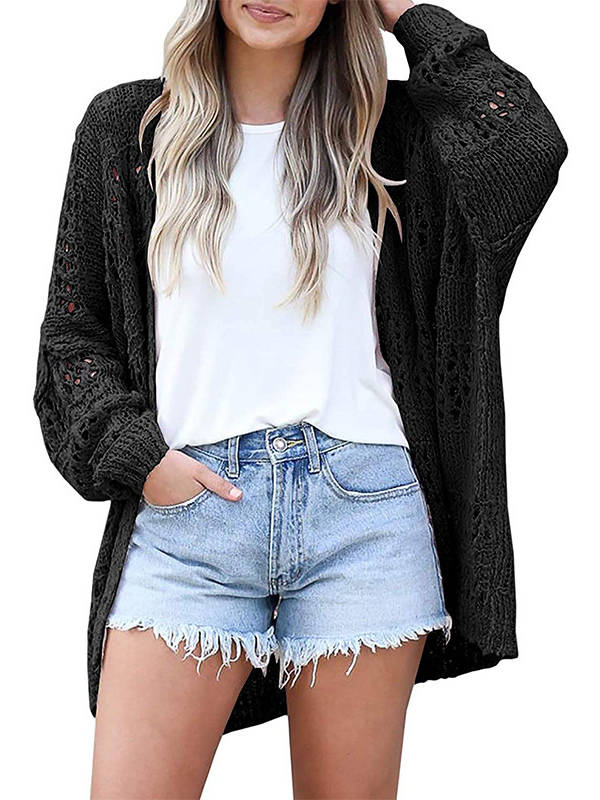 Juliette Women's Oversized Cardigan - fabric and finish detail