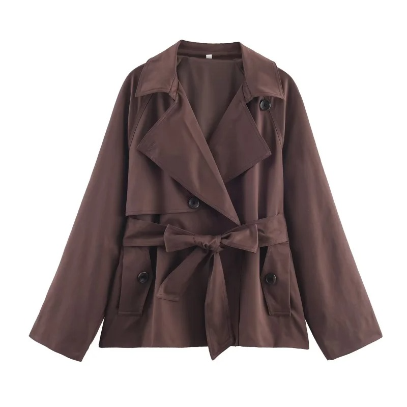 Ava Women's Trench Coat - shown in use