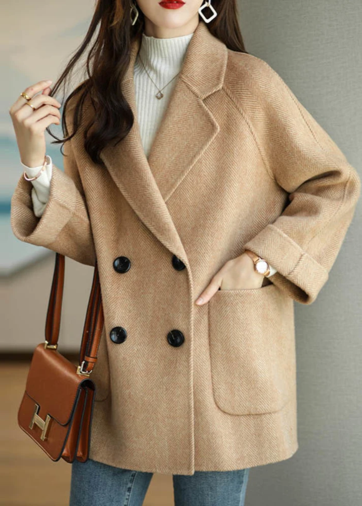 Violette Women's Trench Coat - fabric and finish detail