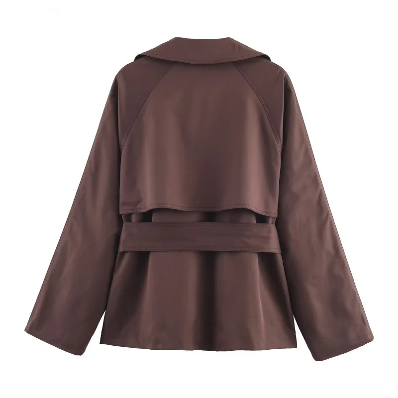 Ava Women's Trench Coat - front view