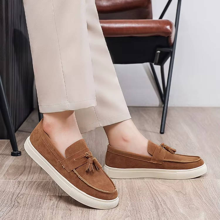 Auden Men's Suede Loafers - close-up detail