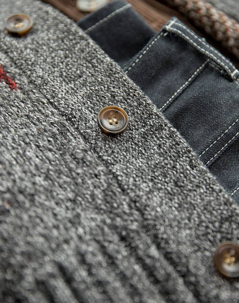 Fabian Men's Cardigan - flat lay