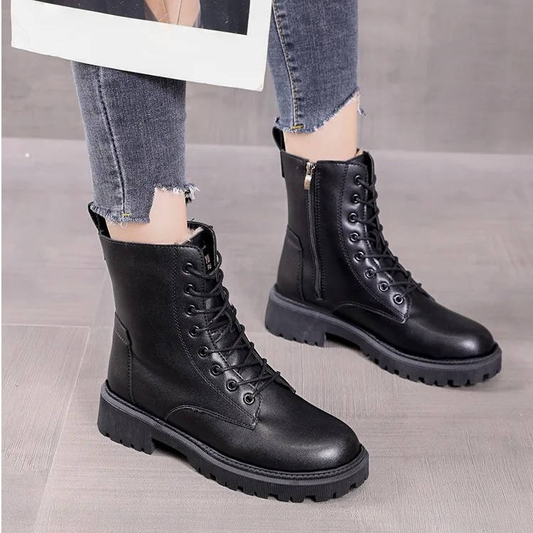 Alba Women's Combat Boots - front view