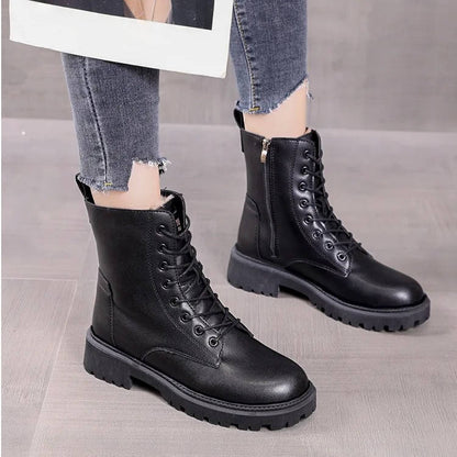 Alba Women's Combat Boots - front view