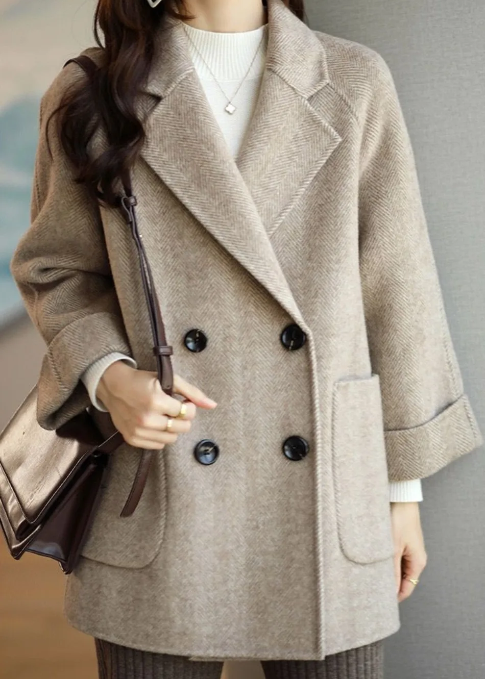 Violette Women's Trench Coat - flat lay