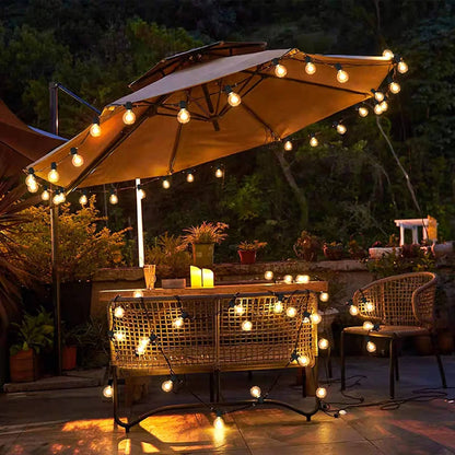 Birch LED String Lights - fabric and finish detail