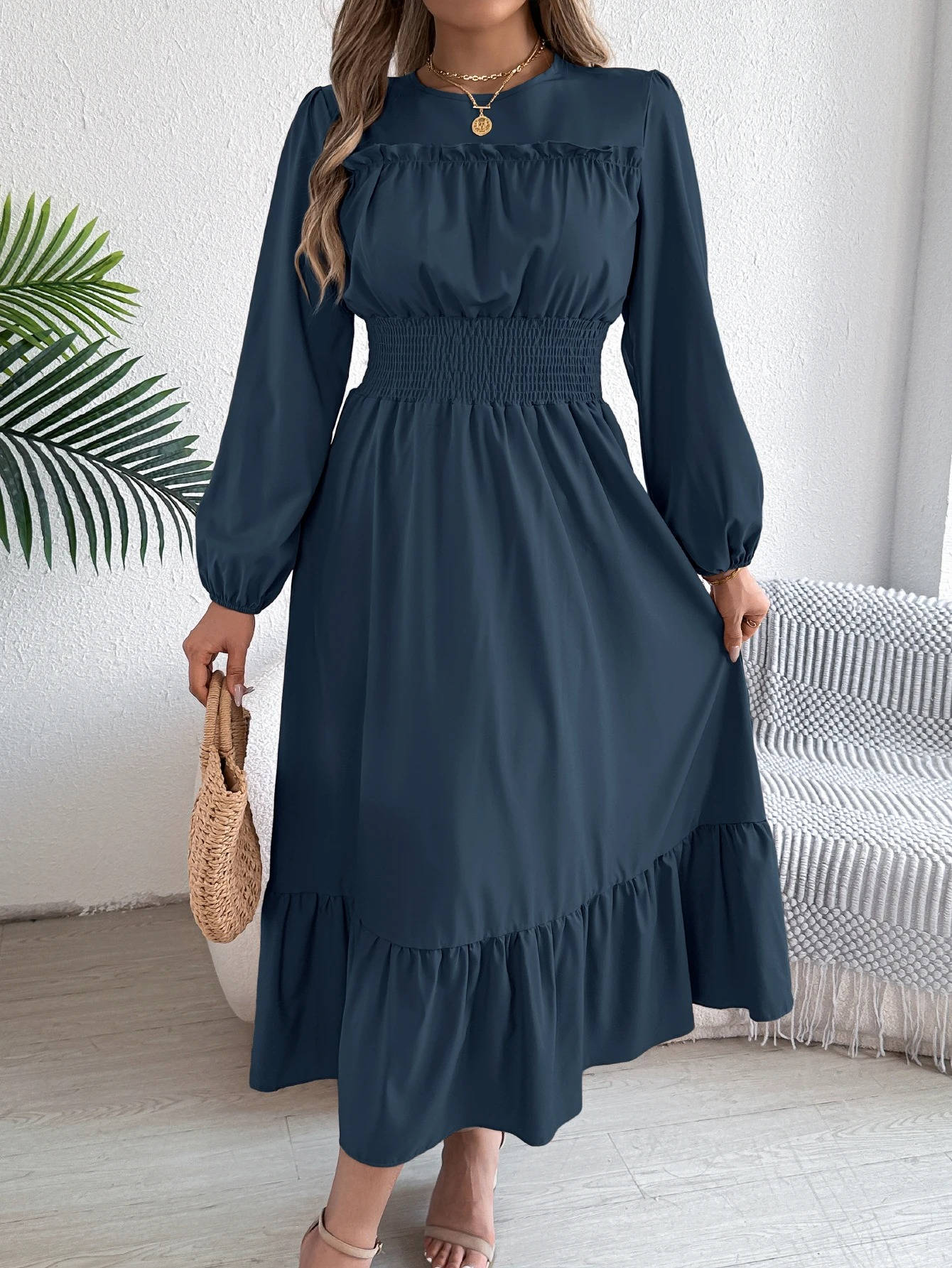 Faye Women's Midi Dress - front view