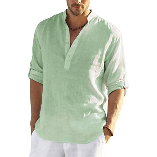 Gray Men's Shirt - styled view