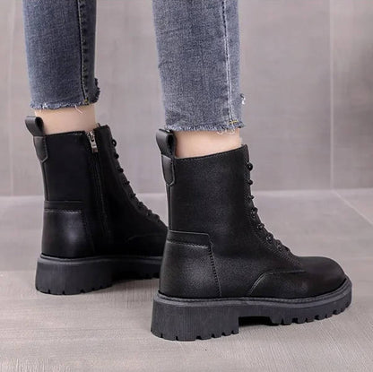 Alba Women's Combat Boots - back view