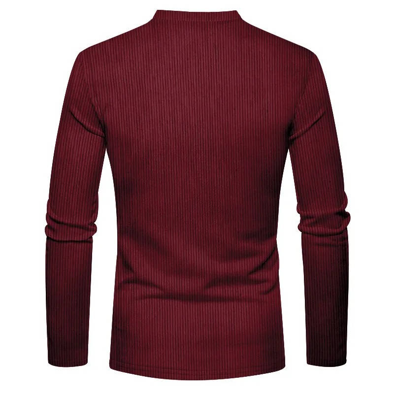Elias Men's Sweater - fabric and finish detail