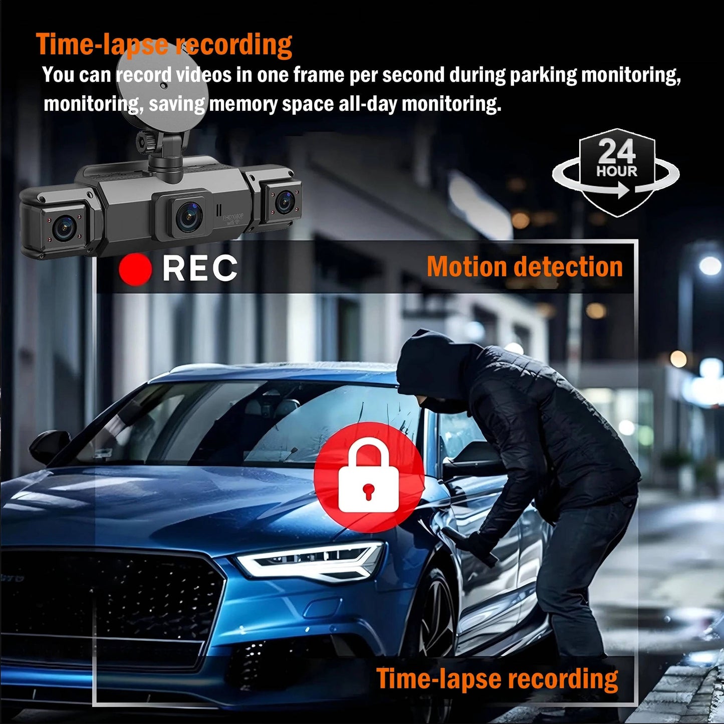 Onyx Car Cam Front - shown in use