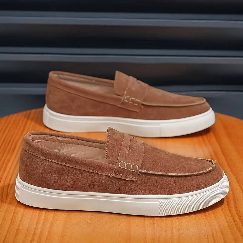 Auden Men's Suede Loafers - shown in use