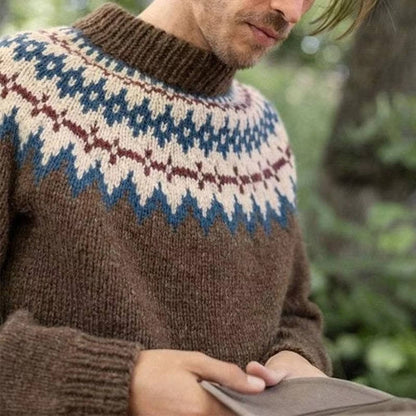 Cormac Men's Sweater - fabric and finish detail