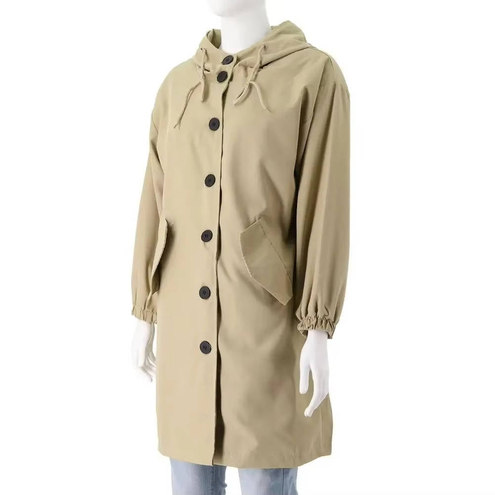 Wilda Women's Oversized Trench Coat - styled view