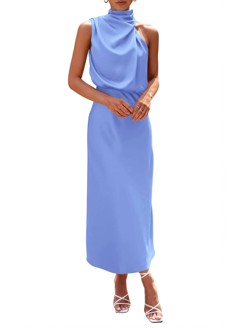 Darcy Women's Satin Maxi Dress - full-length view
