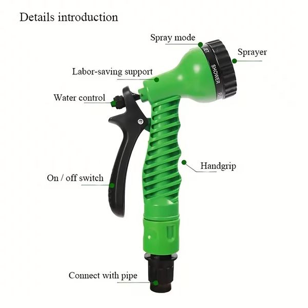 Kestrel Portable Water Hose - full-length view