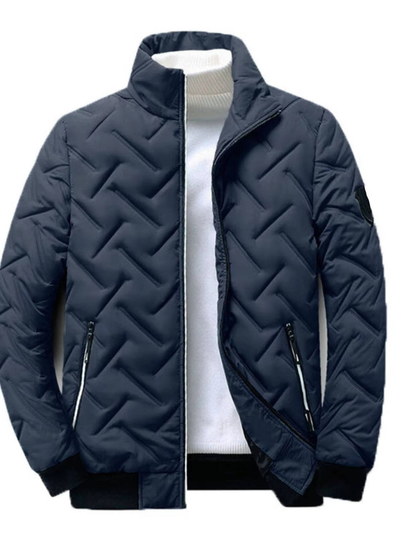 Lachlan Men's Puffer Jacket | Black, Grey