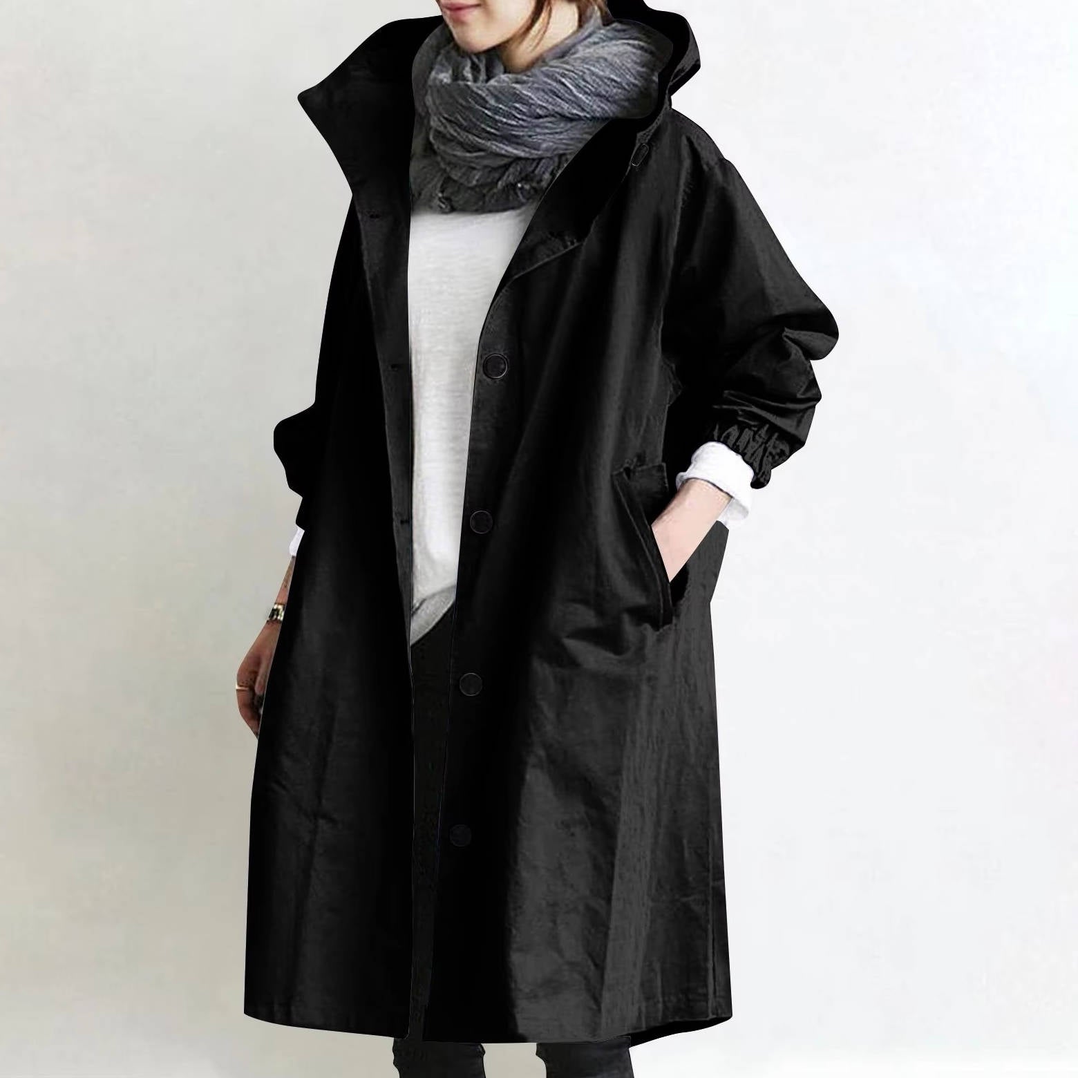 Wilda Women's Oversized Trench Coat - back view