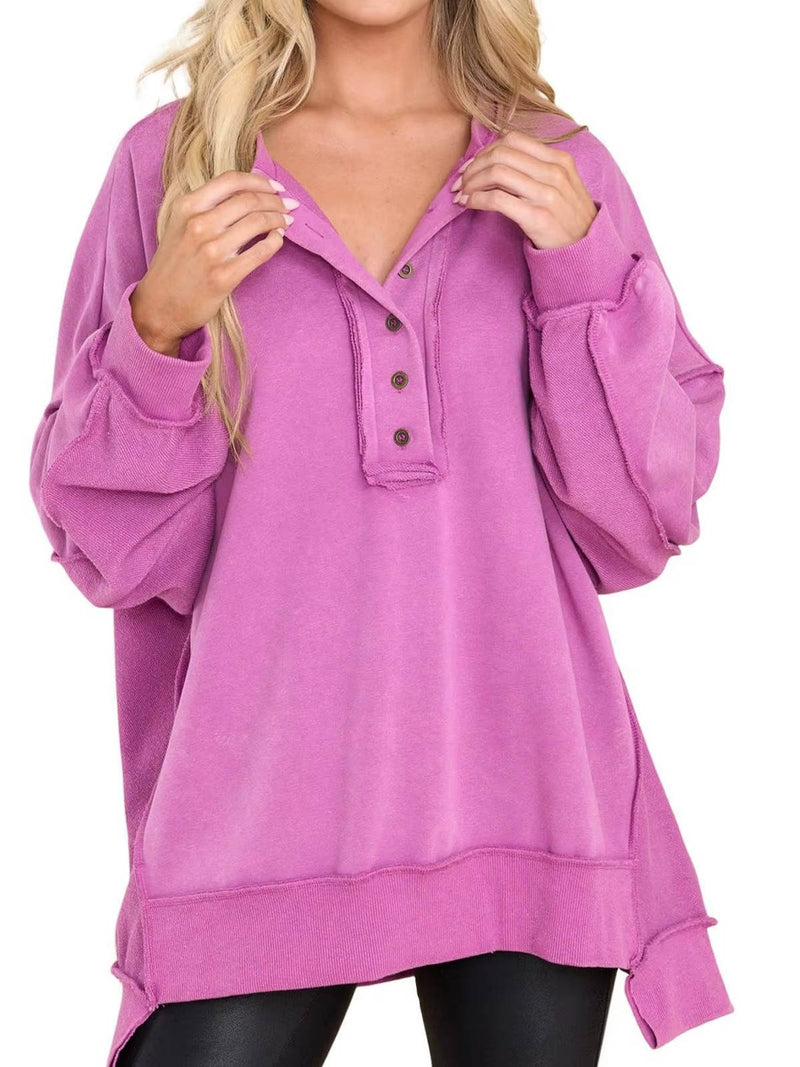 Sable Women's Oversized Sweatshirt - fabric and finish detail