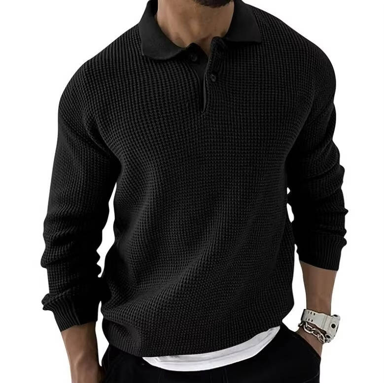 Tobias Men's Sweater | Waffle, Knit, Long Sleeve