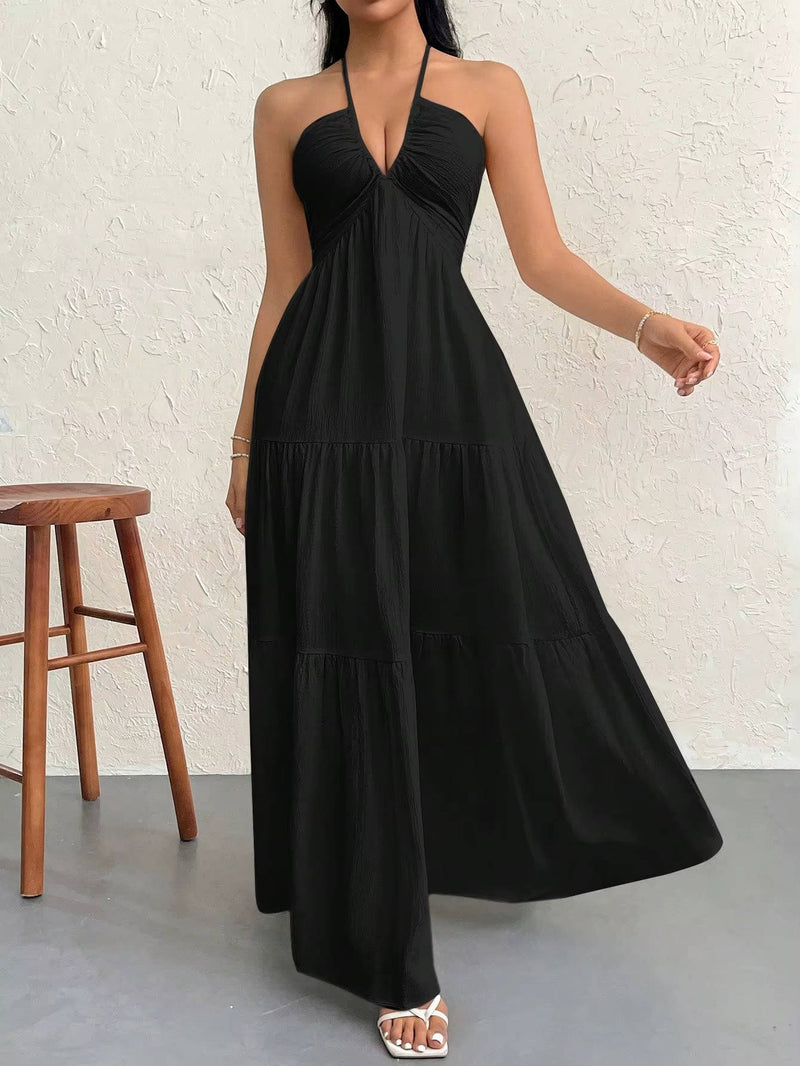 Wilda Women's Maxi Dress - fabric and finish detail