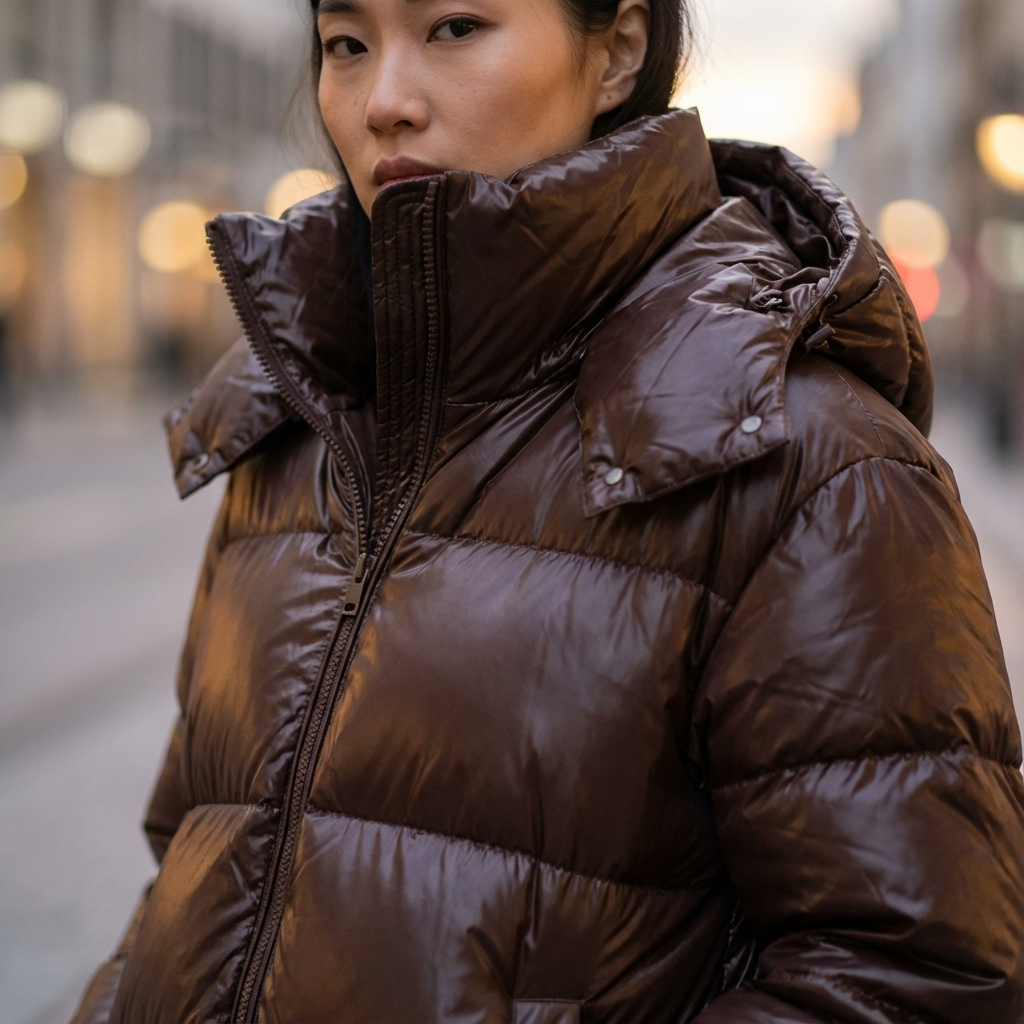 Marina Women’s Puffer Jacket | Hooded Design, Zip Front