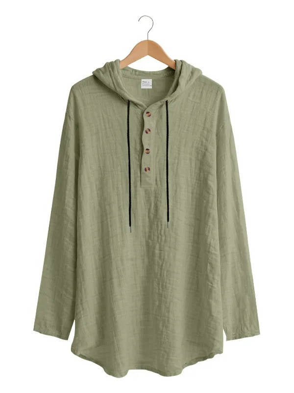 Milo Men's Linen Shirt - back view
