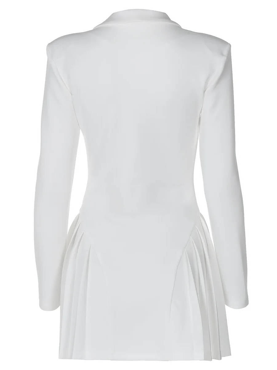 Lena Women's Pleated Mini Dress - styled view