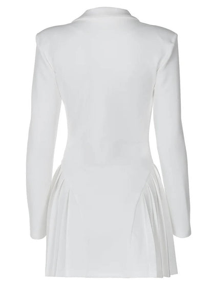 Lena Women's Pleated Mini Dress - styled view