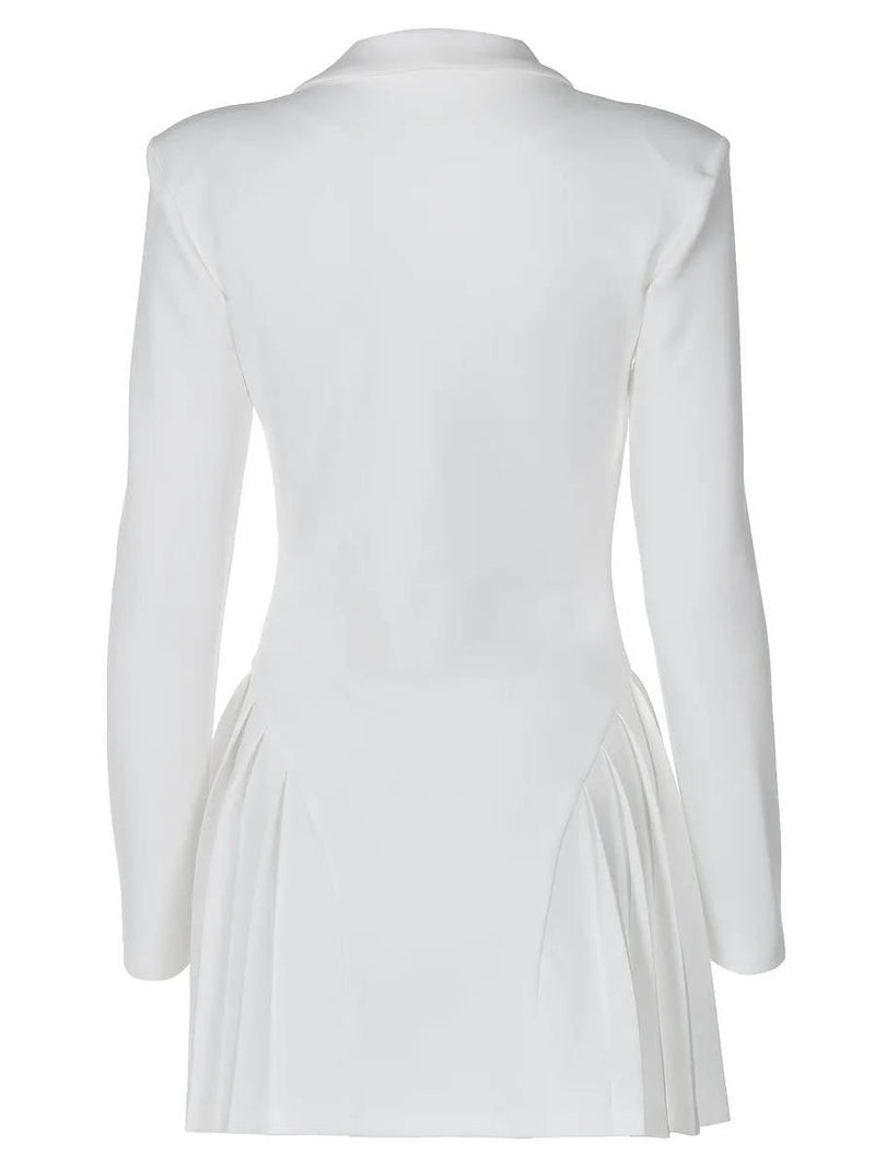 Lena Women's Pleated Mini Dress - styled view